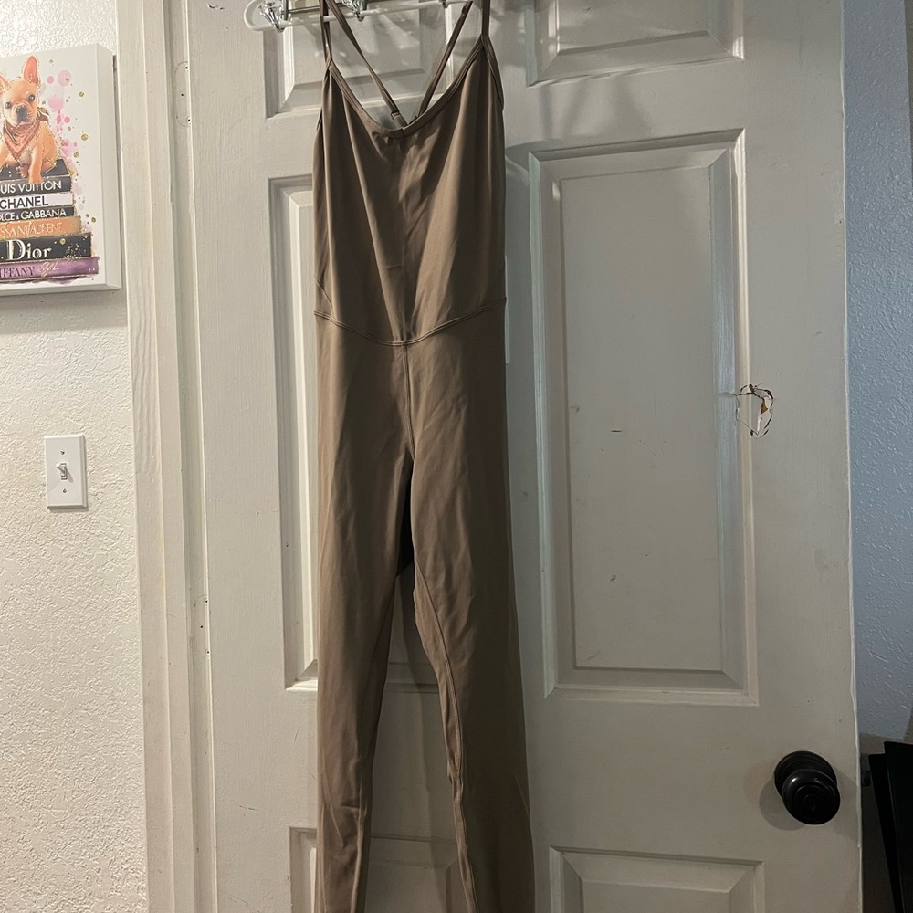Lululemon Athletica Tan Jumpsuit with Fitted Silhouette